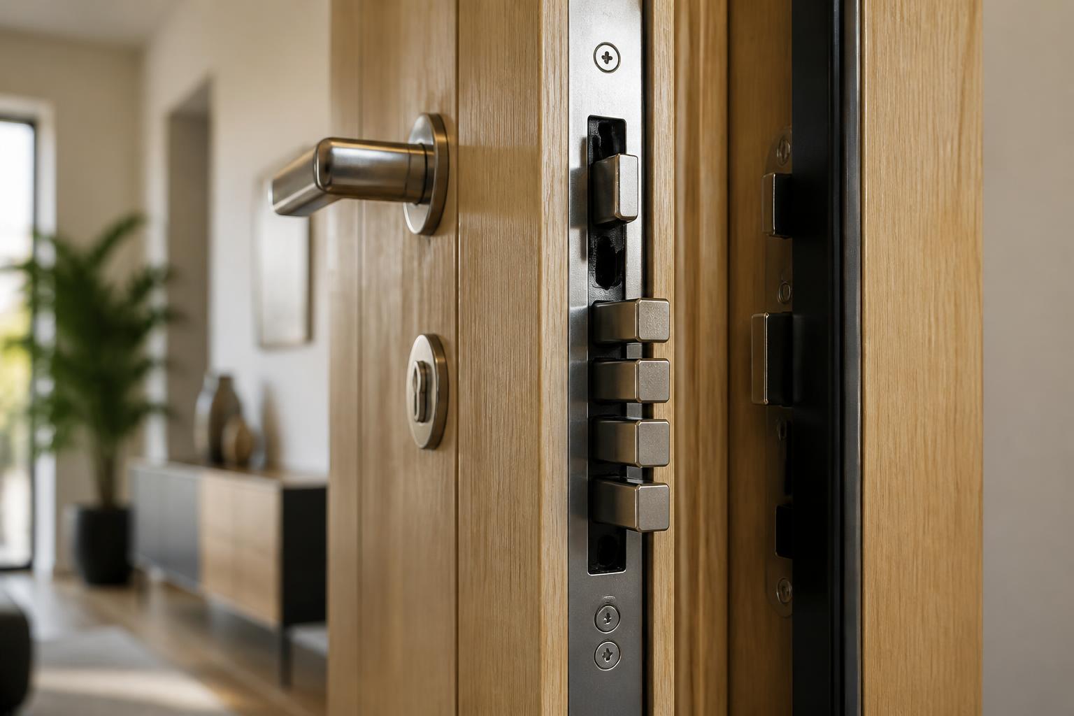 découvrez la serrure multipoints encastrée, une solution de sécurité performante offrant une protection renforcée à plusieurs niveaux pour votre porte.