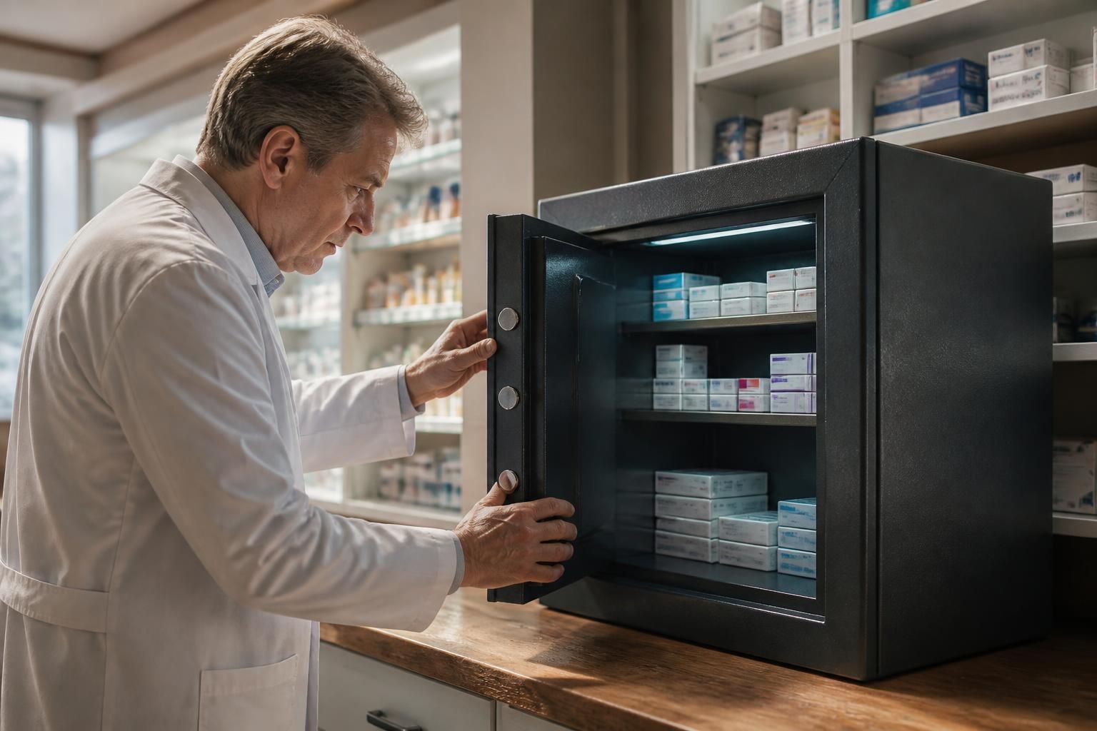 découvrez notre guide d'achat complet pour choisir un coffre-fort adapté aux pharmacies agréées, assurant la sécurité optimale de vos médicaments sensibles.