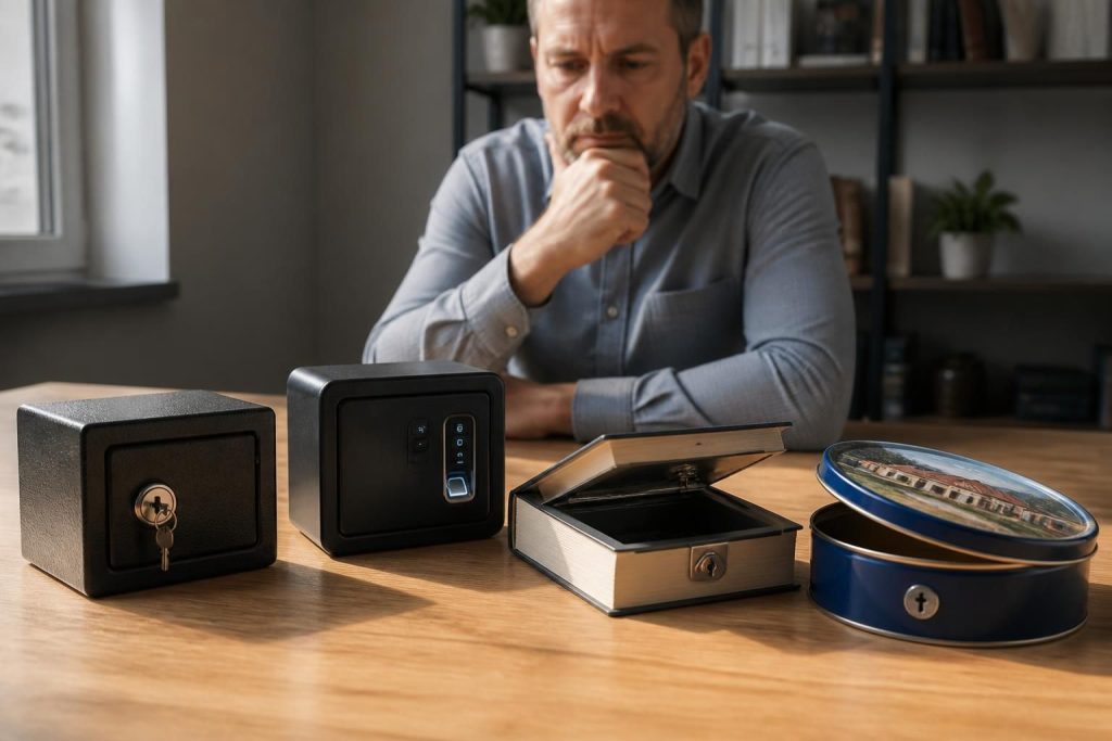 découvrez les différents types de mini coffre-fort discret à connaître avant d'acheter pour protéger efficacement vos objets précieux en toute discrétion.